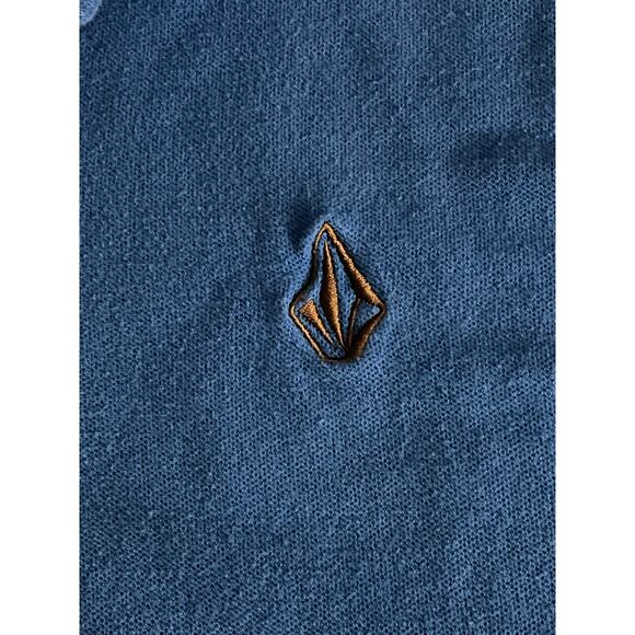 Volcom Vintage Skater Royal Blue Polo Shirt size Large - Picture 6 of 11